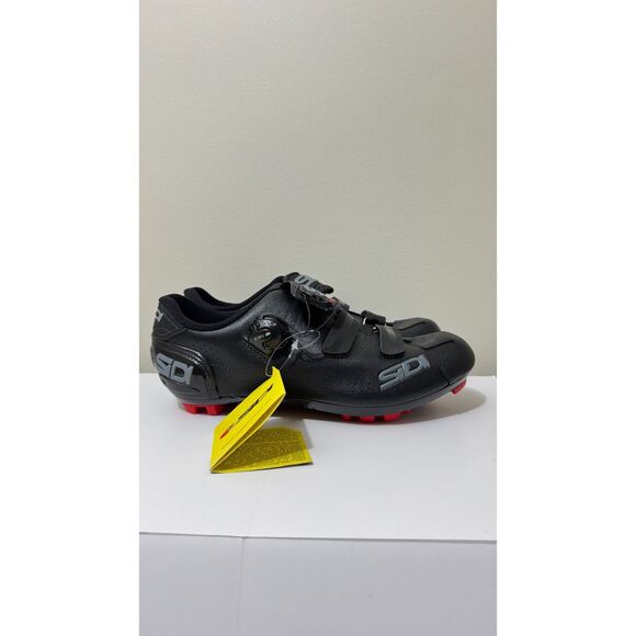 SIDI Trace 2 Mountain Bike MTB Shoes Mega Black EU 44, US 10 Cycling New. No Box - Picture 3 of 10